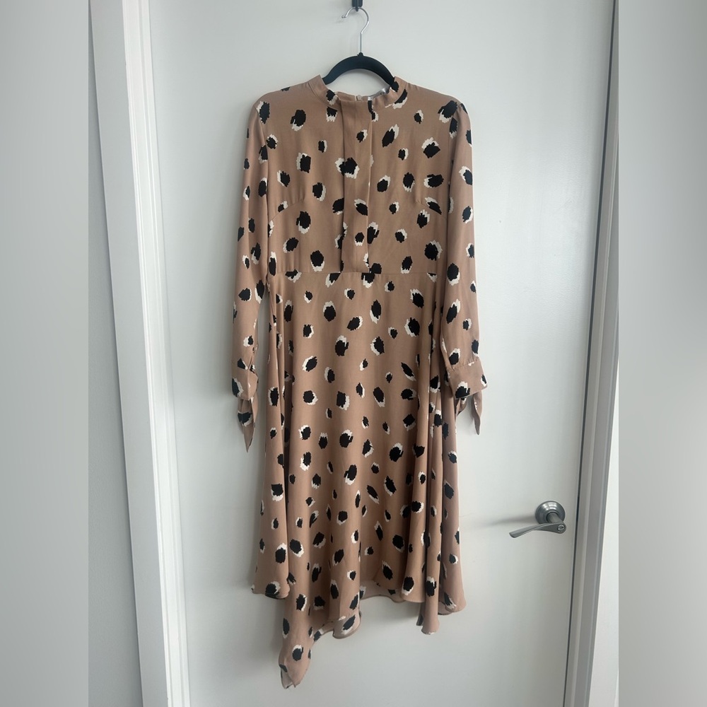 Sea Shell Taupe Polka Dot Blouse